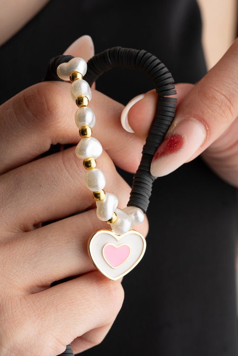 Heliophilia Silver Collar con Colgante de Corazón Multicolor KL-0881